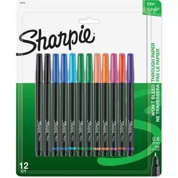 Sharpie Pen Stylo Fine 12/Pkg (Used)