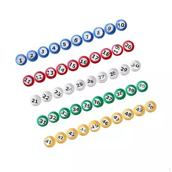 Шары для вызова бинго с легко читаемыми оконными фитингами для розыгрыша призов для компании Regal 1 TO 50