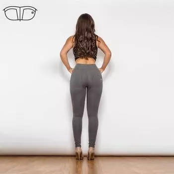 Shascullfites Melody Тренажерный зал и моделирующие леггинсы Scrunch Bum Workout Женские брюки с эффектом пуш-ап Колготки для йоги XXS темно-серого