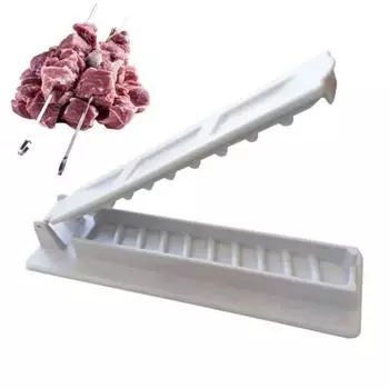 Шашлык для барбекю, пресс для приготовления кебаба, пищевой класс, сверхмощный стейк, мясо, гриль, форма для кебаба, инструмент для изготовления уличных принадлежностей для барбекю белый