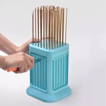 Шашлык для мяса для барбекю, машина для изготовления мясных нитей, 49 отверстий, инструменты для шашлыка для мяса, шашлык для говядины, машина для приготовления говядины, съемный шампур для тофу синий