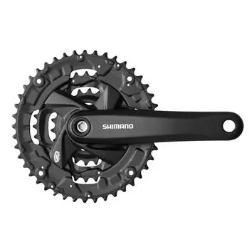 Шатуны SHIMANO черные 48X36X26T 170 мм 9S совместимые BB Square Axis UN EFCM371C866XL ACERA FC-M371 122,5 мм (LL123) чёрный