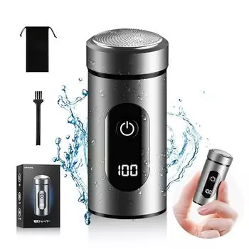 shaver mens Ultra small electricity shaving lightweight 6 inner blades compact Washing with water Wet and dry use low noise Type-C fast charging IPX7