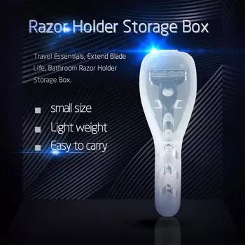 Shaving Machine Storage Box Transparent Portable Men s Razor Box Razor Blades Holder Shaving Machine Storage Box Travel Case
