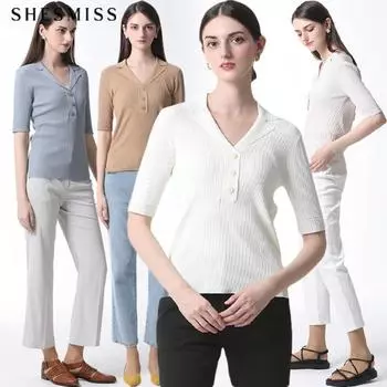 She S miSS 5 Part Slim Fit Ribbed Pullover Price Krw 158 000 Off-white (OW)/66