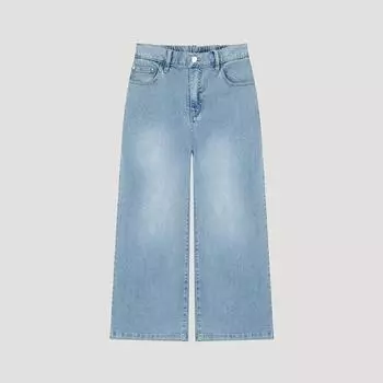 She S miSS Back Banding Cropped Denim pantS SSSmSlo22080 Ll light blue/66