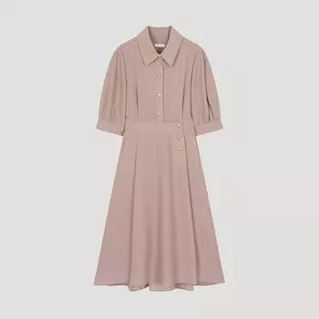 She S miSS Back Banding Flare Shirt dreSS SSwopo22010 Pi Pink/55