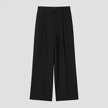 [She S miSS] Back Banding One Tuck Wide pantS SwwSlp22150 blacks/66