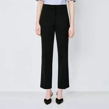 Она S Miss Back Banding Прямые брюки SwwSlo22020 Braun/55