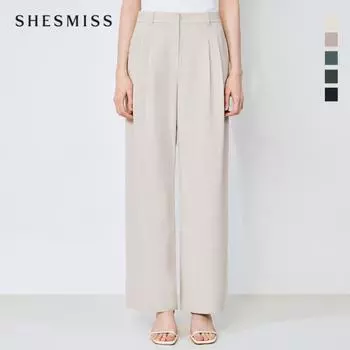 She S miSS Back Banding Straight Set Up pantS SwSSlo22050 gray beige/55