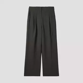 [She S miSS] Back Banding Wide pantS SwwSlp22140 Dw dark brown/55