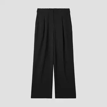 [She S miSS] Back Banding Wide pantS SwwSlp22140 Bk blacks/55