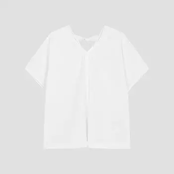 She S miSS Back Ribbon V Neck blouSe Swwblo22060 iV Ivory/55