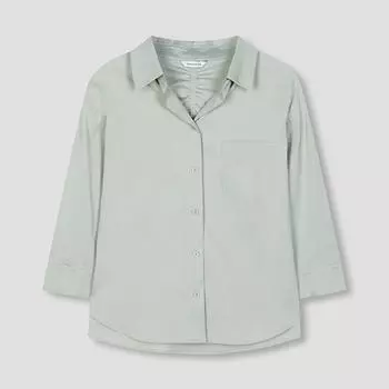 She S MiSS Back Shirring Open Collar Shirt SwwStn31050 Mi minted/55