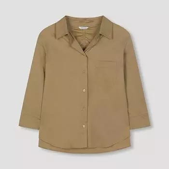 She S miSS Back Shirring Open Collar Shirt SwwStn31050 Ca Camel/55