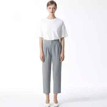 She S miSS Baggy Fit Two Tuck pantS Light Khaki (LK)/55