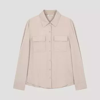 [She S miSS] baSic Flap Pocket Shirt SwwSto11060 Lp light pink/55
