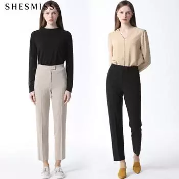 She S miss basic Hidden Button Slim PantS Цена 168 000 вон Light beige (LB)/55