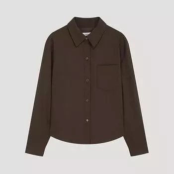 She S miSS baSic Regular Pocket Shirt SwwSto42050 Braun/55