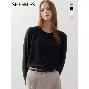 She S miSS baSic Round blouSe Swwblo12520 light blue/55