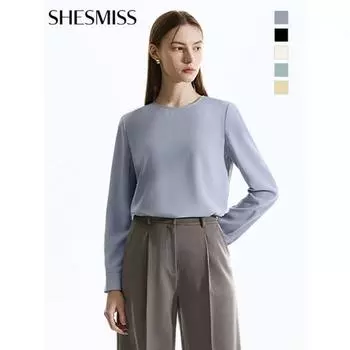 She S Miss базовая блузка с круглым вырезом Swwbln42020 minted/55