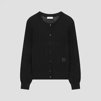 She S miSS baSic Round Neck Cardigan SSkcdo22570 Bk blacks/55