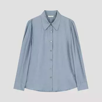 She S miSS baSic Satin Shirt SwwSto31010 Ll light blue/66