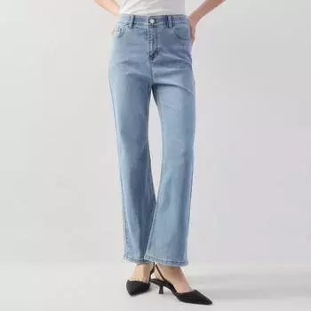 Она скучает по базовым полуприталенным джинсовым брюкам SSmSlo12030 dark blue/55