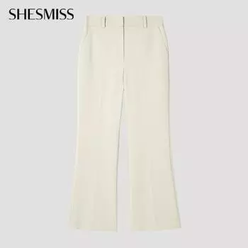 Она скучает по базовым полуприлегающим брюкам SwwSlp12050 IV Ivory/55