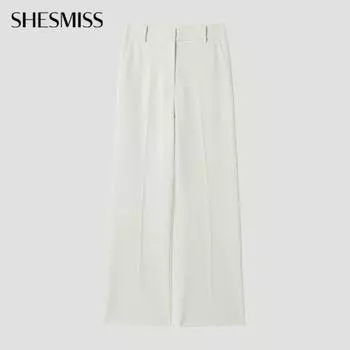 She S miss basic slim прямые брюки SwwSlp11020 Cr creamy/66