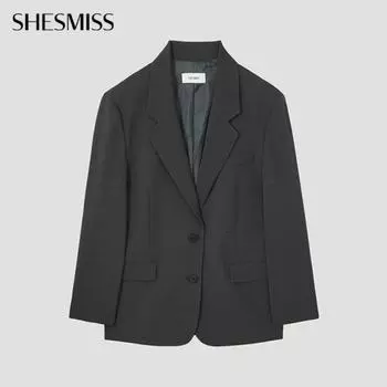 She S miss basic Two Button Setup Jacket SwSjkp12010 Dg dark gray/66