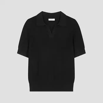 She S miSS baSic V Collar Knit SSkpoo22140 Bk blacks/55