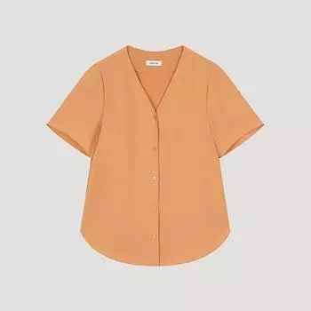 She S miSS baSic V Neck blouSe Swwblo22050 Or oranges/55
