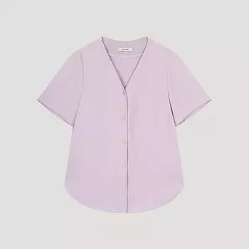 She S miSS baSic V Neck blouSe Swwblo22050 lV light violet/55