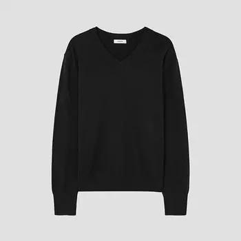 She S miSS baSic V Neck Knit SSkpop12050 Bk blacks/55