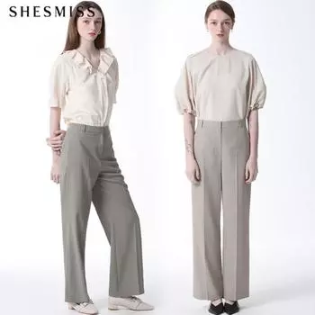 She S miSS baSic Wide Suit pantS Price Krw 158 000 beige (BE)/55