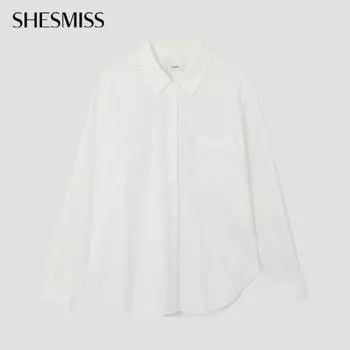 She S miss базовая рубашка с однотонным воротником SwwStp12060 IV Ivory/66