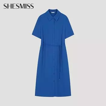 She S Miss базовое платье-рубашка с коротким рукавом Swwopo22510 DL dark blue/55