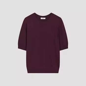 She S miss базовый круглый вырез с коротким рукавом трикотаж SSkpoo22090 Wi wines/55