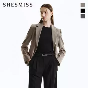 She S miss базовый пиджак на двух пуговицах Swwjkn31710 sepia/55