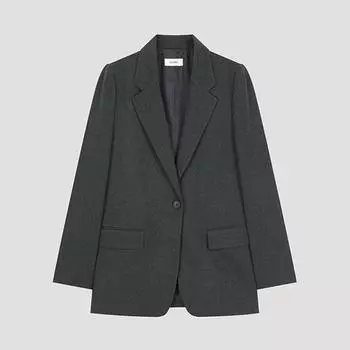 She S miss базовый пиджак на одной пуговице Swwjko42070 Mg MELANGE GRAY/55