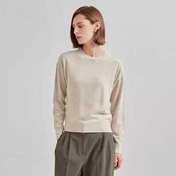 She S miss базовый топ круглой вязки SSkpon42520 oatmeal/55