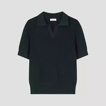 She S miss базовый трикотажный свитер с V-образным вырезом SSkpoo22140 De DARK GREEN/55