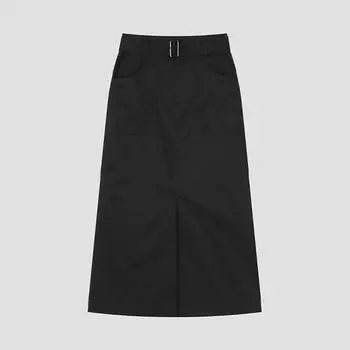 She S miSS Belted BAck BAnding A Line Skirt SwwSko21050 Bk blacks/55