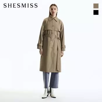 She S miSS Belted Panel Trench Coat Swwbyn31030 dark beige/55