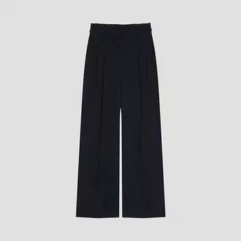 She S miSS Belted Pin Tuck Wide pantS SwwSlo21080 Dn DARK NAVY/55