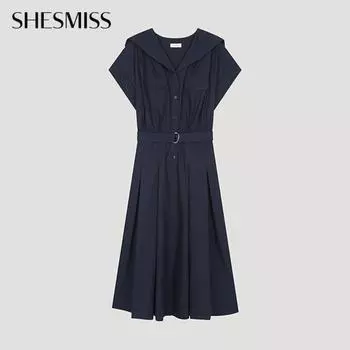 She S Miss платье с поясом и матросским воротником Swwopo22180 Na navy/55