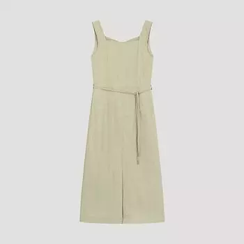 She S Miss платье без рукавов с поясом и разрезом Swwopo22140 Kh Khaki/55