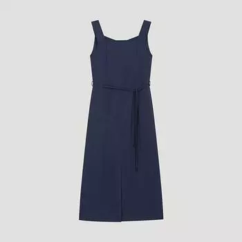 She S Miss Платье без рукавов с поясом и разрезом Swwopo22140 Na navy/55
