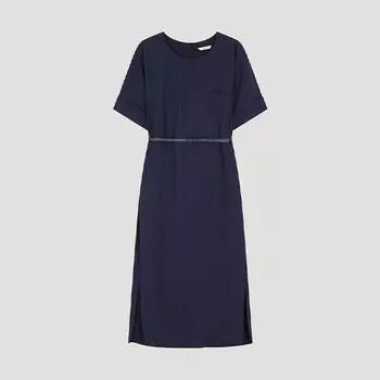 She S miSS Belted Slit Turn Up dreSS Swwopo22060 Na navy/55